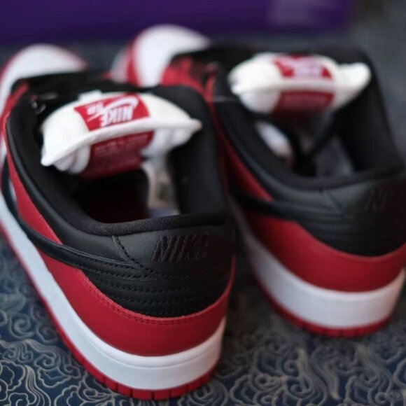 Nike SB Dunk Low Pro "Red White Black" • New With Box • [Size] - Picture 5 of 5